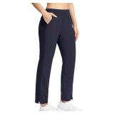 Seamaid Women's Golf Pants with Pockets Lightweight Travel Pants for Athletic Stretch UPF 50+ Medium