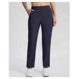 Seamaid Women's Golf Pants with Pockets Lightweight Travel Pants for Athletic Stretch UPF 50+ Medium