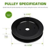 Deck Spindle Pulley Replaces for AYP Husqvarna Dixon 129206 153532 173435 532173435,AYP Poulan Husqvarna 2348LS 2748GLS GTH2648 GTH264 LT120 LT141,3 Pack