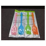 Silicone Spatulas, Food Grade Silicone, 11 inch Rubber Spatula with Stainless Steel Core Designed for Cooking, Baking, Mixing Batter, Making Cookies,Heat Resistant Up to 600  (4 Piece)