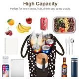 DALINDA Lunch Bag Lunch Box for Women Men Reusable Insulated Lunch Tote Bag,Leakproof Thermal Cooler Sack Food Handbags Case High Capacity for Travel Work Picnic Beach