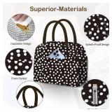 DALINDA Lunch Bag Lunch Box for Women Men Reusable Insulated Lunch Tote Bag,Leakproof Thermal Cooler Sack Food Handbags Case High Capacity for Travel Work Picnic Beach