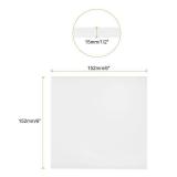 6 x 6 Inch UHMW Polyethylene Sheets, 1/2 Inch Thick Ultra High Molecular Weight White Plastic Sheet for Home, Industrial