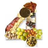 10' Fillable Cardboard Tray for Birthday Anniversary Party Decorations Strawberries Chocolate Sweets Candy Container Box (4, White)