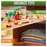 WAPAG 5 Pack A3 Mesh Zipper Pouch Bags for Organizing, Plastic Travel Zipper Bag, 17.5'X13' Large Waterproof PVC Document Pouch for School Office Supplies, Craft, Puzzles & Board Games