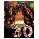 10' Charcuterie Numbers - Birthday Party Decorations Anniversary Decorations Perfect for Anniversary Birthday Party,Paperbord Serving Tray for Snack Food Candy Cake Cookies (Gold, 30)