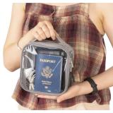 TSA Approved 1 Quart Clear Toiletry Bag/Transparent Liquids Pouch/Travel Cosmetic Bag for Women Carry On Makeup Bag with Zipper 3-1-1 Compliant for Airport Security (Gray)