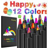 Easter Basket Stuffers for Teens, Art Supplies,12 Colors Rainbow Colored Pencils Easter Basket Essentials, Birthday Party Favors for Kids 9-12, Arts Crafts for Teen Girl Boy Stuff Fun Coloring Drawing