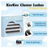 KevKev Lash Clusters 48 Pcs Cluster Lashes Eyelash Clusters DIY Cluster Eyelash Extensions Individual Lashes Soft and Comfortable (Twilight,C-10-16mix)