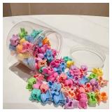 Mini Rabbit Hair Clips 100Pcs, Small Claw Clips Cute Jaw Clips Hair Pins Hair Barrettes Hair Accessories for Women Girls