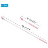 PATIKIL Telescopic Teachers Pointer Stick, 2 Pcs Classroom WhiteBoard Teacher Hand Finger Mini Pointer for Presentation Speaker Guide Coach, Pink Style 1