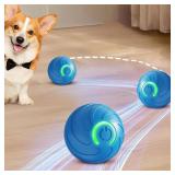 Smart Jumping Ball Toy for Dogs, Duraspin Dog Bouncing Ball, Interactive Bouncing Toys for Puppy Toys  2Pack-Orange & Bule