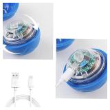 Smart Jumping Ball Toy for Dogs, Duraspin Dog Bouncing Ball, Interactive Bouncing Toys for Puppy Toys  2Pack-Orange & Bule