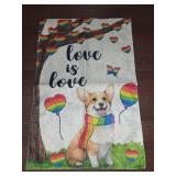 19'x12' Corgi Fabric Decoration With Curtain Rod Hole