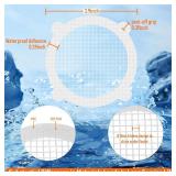 20 Pack,Disposable Shower Drain Hair Catcher Mesh Stickers,Shower Hair Drain Catcher,Drain Cover (20PC)