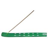 Lot Of 2 Bless-International Traditional-Handmade-Burner Wooden-Incense-Stick-Holder Ash-Catcher-Stand for-Aromatherapy-Meditation-Yoga (Earth Green) 10 Inches, Pack of 1