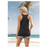 Gulf of Mexico T Shirt Women Gulf of Mexico Tank Top Vintage Beach Graphic Tee Summer Vacation Sleeveless Shirt 2XL