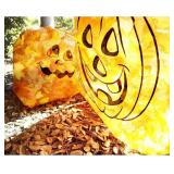 Lot Of 2 Juvale Trash Bags - 6-Pack Orange, 8-Gal (24 x 30 In) & 34-Gal (36 x 48 In) - Pumpkin-Printed Decorative Leaf & Yard Waste Collection - Garden Trash Bags