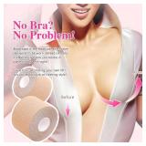 Lot Of 2 Breast Petals,Boob Tape with 5 Pairs Disposable Nipple Covers,Lifting Boobtape for Large Breasts Dress Sport Beige