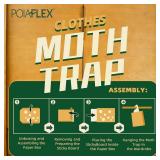 Lot Of 2 Moth Traps for Clothes Closets, Indoor Clothing Moths Traps with Strength Pheromones, 3 Pack Refillable