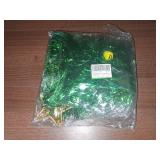 Christmas Hat Santa Green Christmas Tree Hat Shiny Tinsel Hat Non-Woven Fabric Rain Silk Glitter Christmas Tree Hat for Women Girls Adults Xmas Party Home Festival Holiday Costume Props