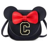 Toddler Purse Gifts for Girls, Little Girl Purse Kids Wallet Crossbody Bag Mini Mouse Ears Birthday Gifts for 3-8 Year Old Girl (C, Black)