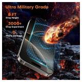 OMOTON 2+2 Pack Screen Protector and Camera Lens Protector for iPhone 16 Pro, Full Screen Installation, Precise Alignment, Bubble-Free, Dust-free, 9H Hardness, Easy Installation