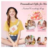 YOOLIFE Gifts for Girls Teen Girls Birthday Gifts - Personalized Gifts for Women, Gifts for Daughter Sister Friends, Purple Initial Crossbody Bag Belt Bag A