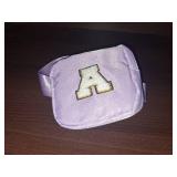 YOOLIFE Gifts for Girls Teen Girls Birthday Gifts - Personalized Gifts for Women, Gifts for Daughter Sister Friends, Purple Initial Crossbody Bag Belt Bag A