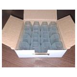 Chair Leg Floor Protectors Chair Leg Protectors, 16 Pieces Square Chairs for Wear-Resistant Chair Leg Protectors, Thickened Protective Caps(Black)(Transparent)