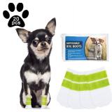 Disposable Waterproof Dog Booties for Paw Protection, Disposable Dog Socks Booties with Double-Layer Bandage for Small Dogs,Dog Paw Socks Protector for Small Medium Dogs