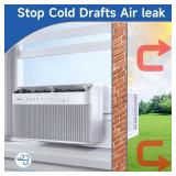 U Shaped Air Conditioner Insulation Foam Block for Midea,Window Air Conditioner Side Foam for Midea and Danby Insulation Panels Window Seal Kit (2 PIC)