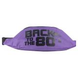 Smile Fish Neon Fanny Packs Waist Bag for 80s Party Music Festivals,Women,Men (Purple)
