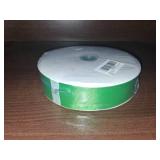 1-1/2 Inch 100 Yards Satin Ribbon Green, Solid Color Fabric Ribbon for Gift Wrapping, Wedding, Polyester Gift Ribbon for Birthday Party Decoration, Craft, Hair, Floral, Sewing