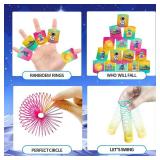 Space Rainbow Spring, 30Pcs Party Favors for Rainbow Slinky, Birthday, Carnival, Prizes, Goodie Bags, Pinata Fillers, Game Party Supplies