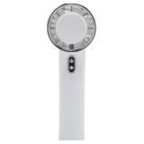 Portable Handheld Fan, 5 Speed High Wind Desktop Fan, Type C Rechargeable Battery Operated Mini Fans with Hanging Buckle for Office Indoor Outdoor, Cooling Accessories (White)