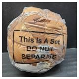 Yookeer 2 Pcs Fall Halloween Pumpkin Pillows, Velvet 3D Simulated Pumpkin Throw Pillow Soft Decorative Sofa Cushion for Thanksgiving Autumn Harvest Farmhouse Home Decor (Brown,7'+11')