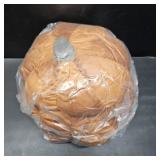 Yookeer 2 Pcs Fall Halloween Pumpkin Pillows, Velvet 3D Simulated Pumpkin Throw Pillow Soft Decorative Sofa Cushion for Thanksgiving Autumn Harvest Farmhouse Home Decor (Brown,7'+11')