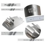 Fun Kitchen Gadgets Finger Guards for Cutting Food Adjustable Stainless Steel Finger Protector for Cutting Vegetables Fruits Safety Cooking Tools
