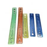 30CM/12inch Unbreakable Clear Rulers Double Scale Bendable Flexible Rubber Rulers Transparent Shatterproof Straight Plastic Ruler,8'/20CM Folding Rulers School,Classroom,Office Kids/Adults(4PCS)