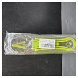 Suuker Melon Baller Scoop Set,4 In 1 fruit cutters shapes, watermelon scooper fruit scooper and baller, fruit carving tools Green