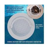 Swimming Pool Skimmer Replacement Basket with Handle, 2 Pack - Above Ground Pool Thru-Wall Skimmer Baskets
