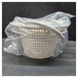 Swimming Pool Skimmer Replacement Basket with Handle, 2 Pack - Above Ground Pool Thru-Wall Skimmer Baskets