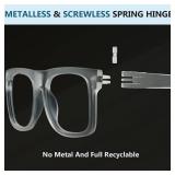 Eyekepper 6 Pack Metalless Screwless Spring Hinges Reading Glasses Women Men Readers Oversized Cheaters Eyeglasses +2.50