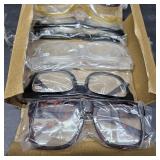 Eyekepper 6 Pack Metalless Screwless Spring Hinges Reading Glasses Women Men Readers Oversized Cheaters Eyeglasses +2.50