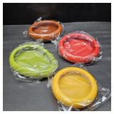 KAZETEC Avocado Saver and Tomato Holder -Reusable For Food Storage, Tomato Saver,and Lemon holder,Fresh Stretch Pods (Green,Red,Yellow,Brown)