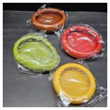 KAZETEC Avocado Saver and Tomato Holder -Reusable For Food Storage, Tomato Saver,and Lemon holder,Fresh Stretch Pods (Green,Red,Yellow,Brown)