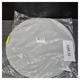 LQICAI Round Placemats Set of 6 Table Place Mats of 4 Washable Heat Resistant PVC Dining Mat for Spring Gray 6pcs