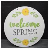 Welcome Spring Stencils for Front Door Painting on Wood 12