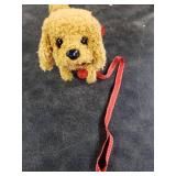 KSABVAIA Plush Teddy Toy Puppy Electronic Interactive Dog - Walking, Barking, Tail Wagging, Stretching Companion Animal for Kids Toddlers
